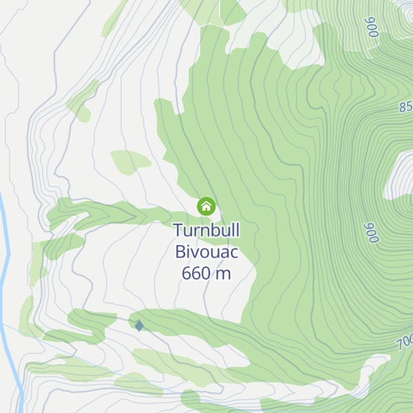 Map of Turnbull Bivouac