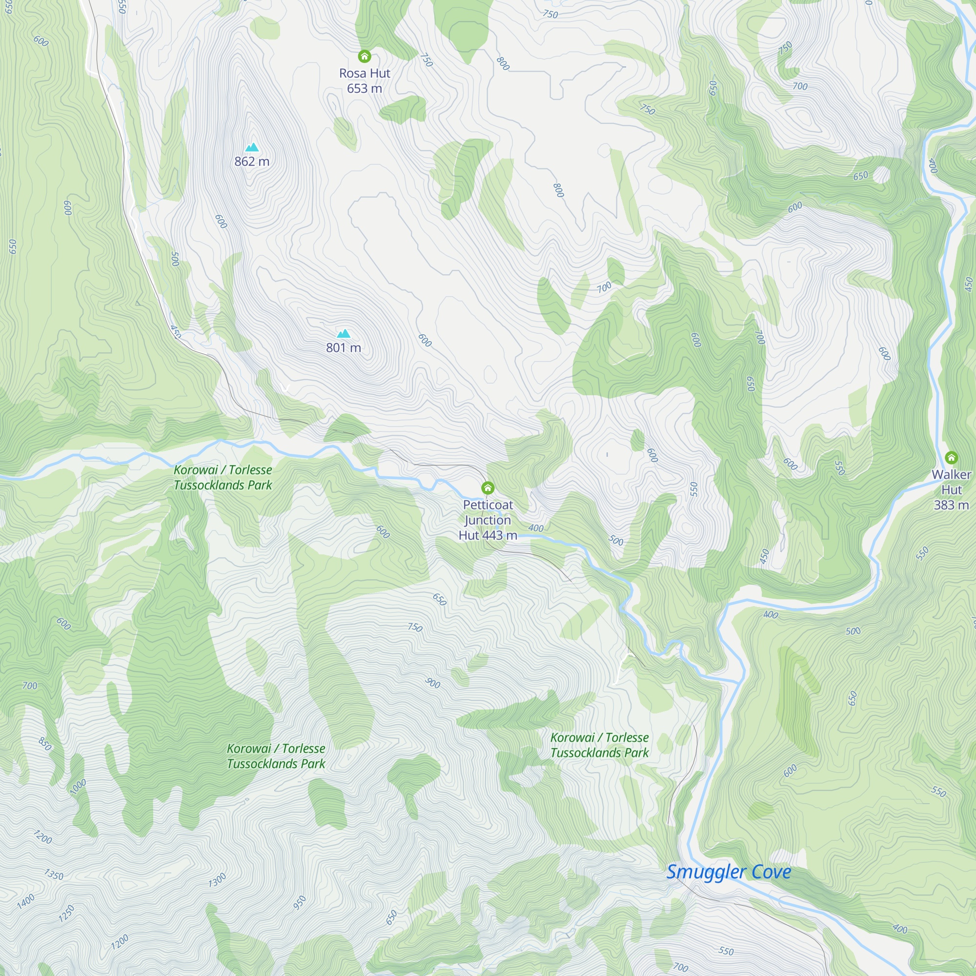 Petticoat Junction Hut map