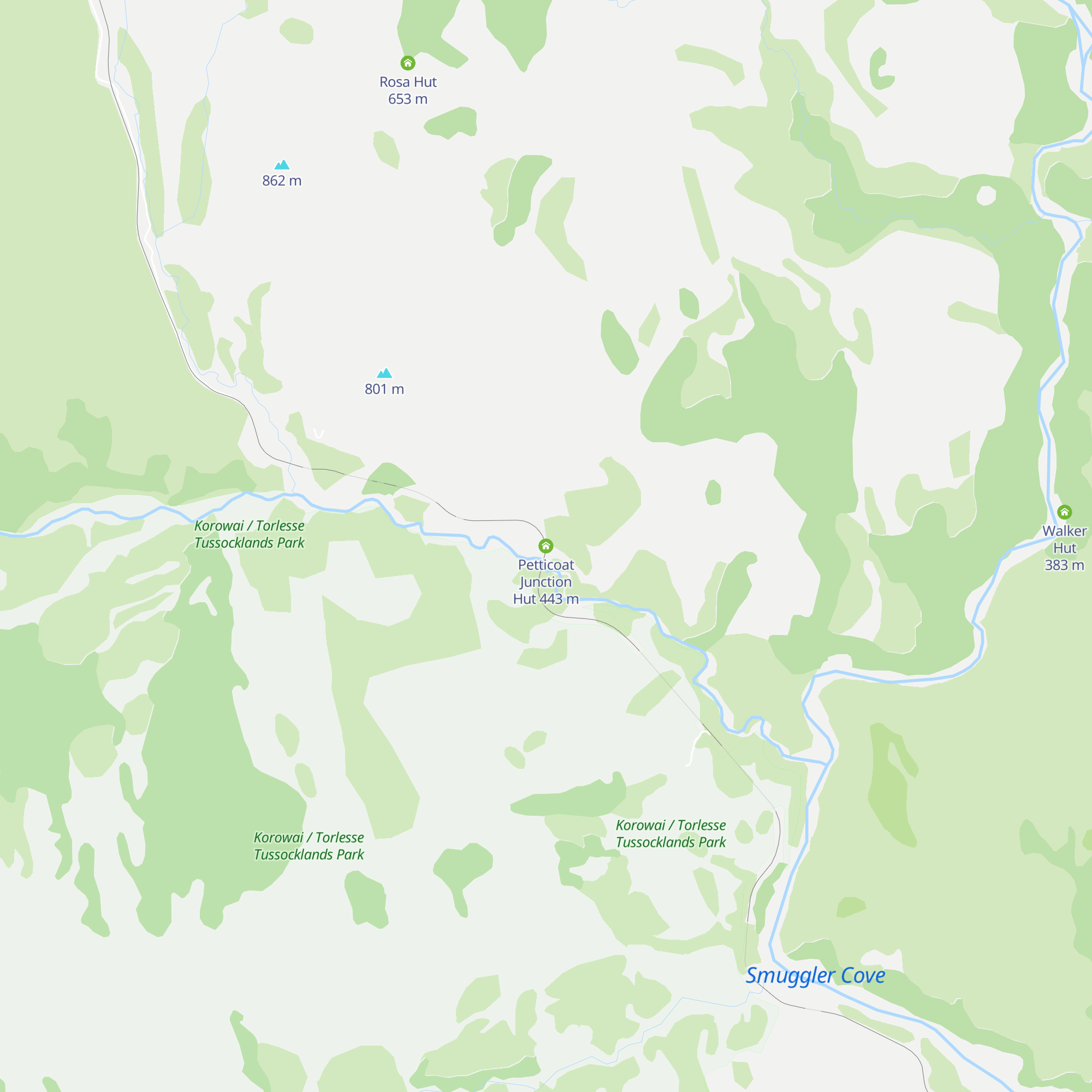 Petticoat Junction Hut map