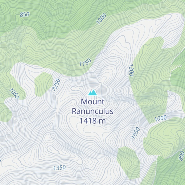 Map of Mount Ranunculus