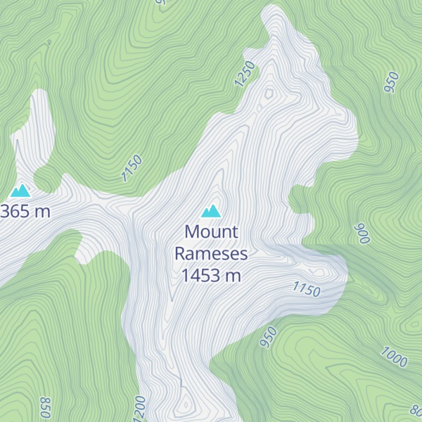 Map of Mount Rameses