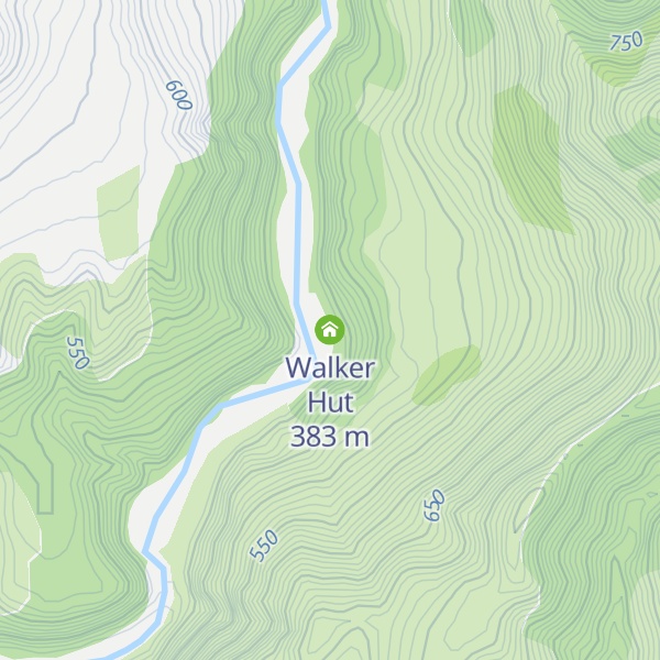 Map of Walker Hut