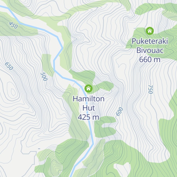 Map of Hamilton Hut