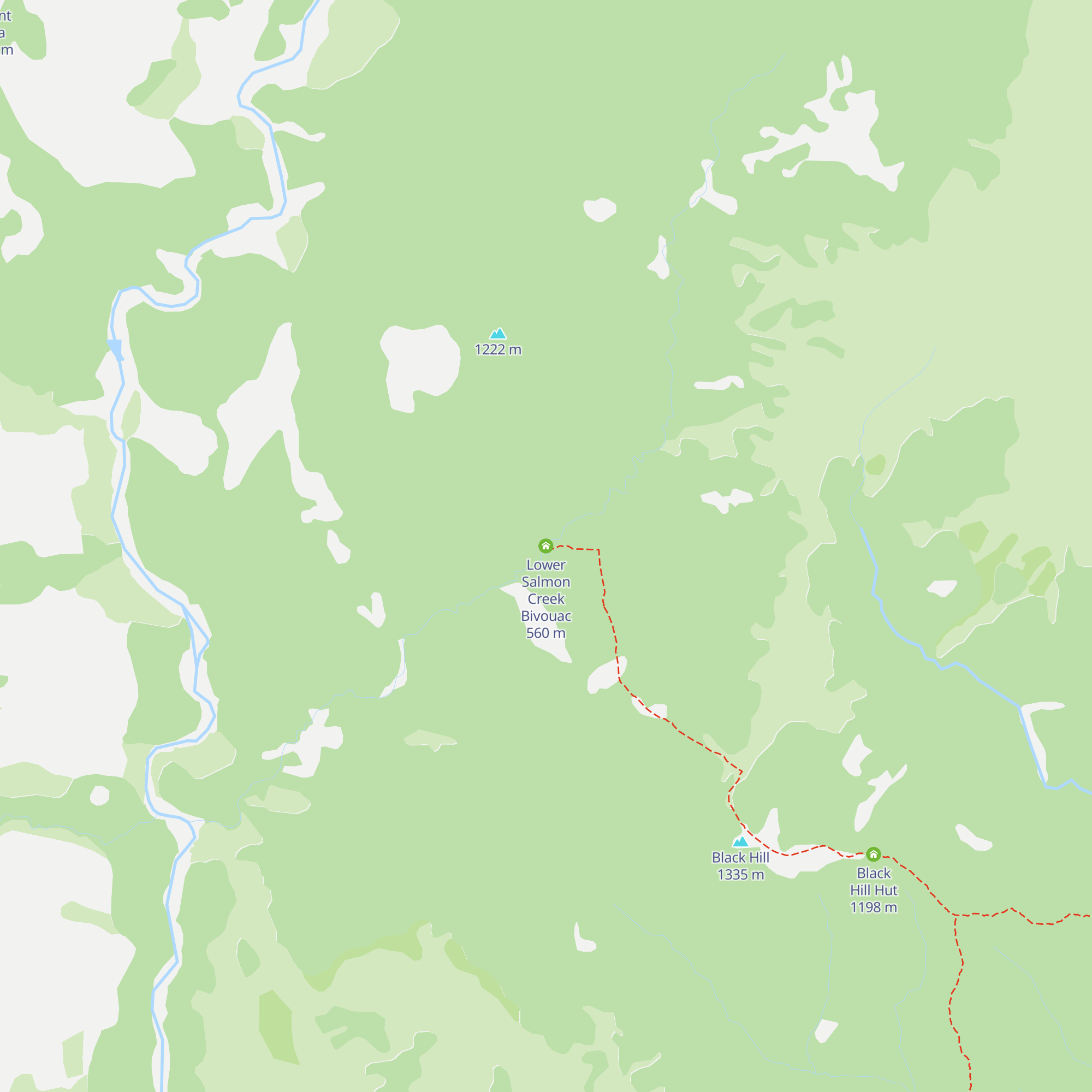 Lower Salmon Creek Bivouac map