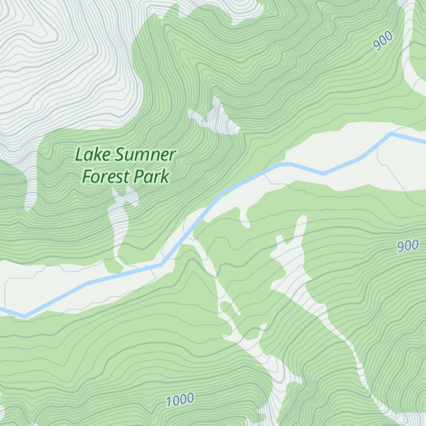 Map of Upper South Branch Hurunui Hut