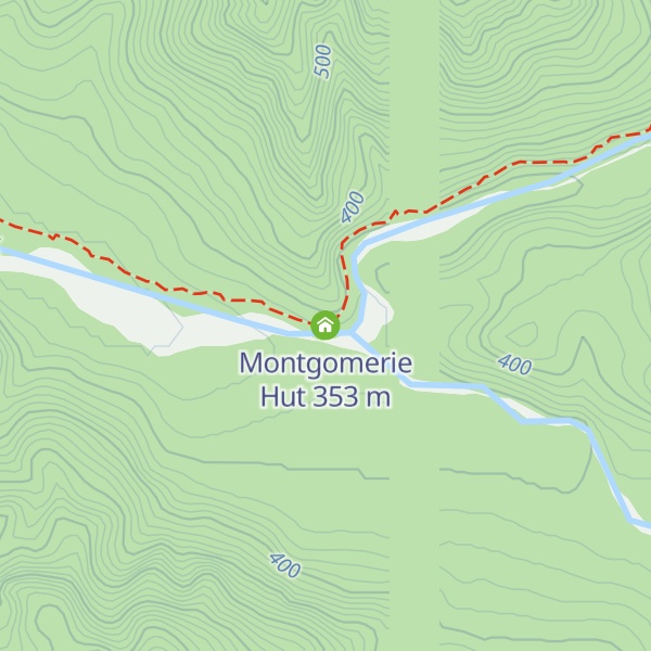 Map of Montgomerie Hut