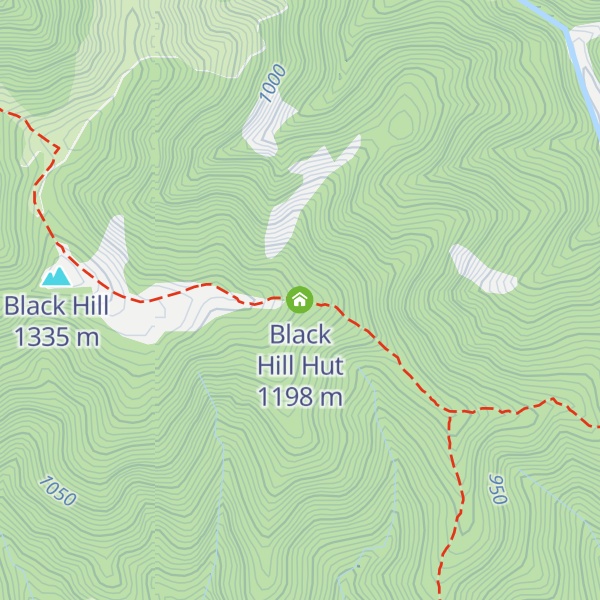 Map of Black Hill Hut