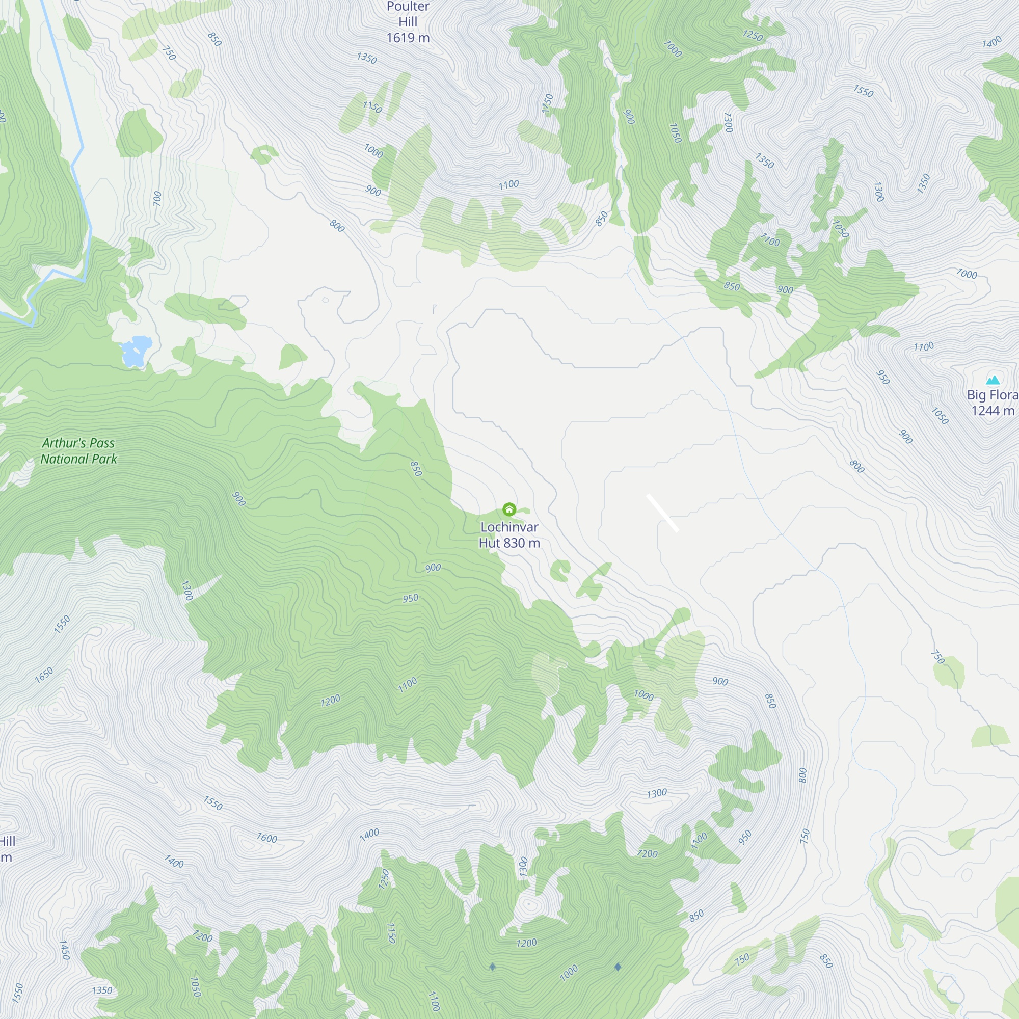 Lochinvar Hut map