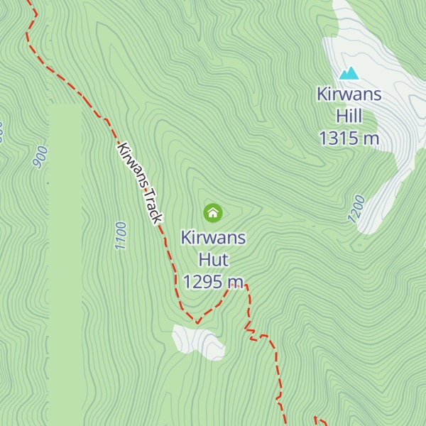 Map of Kirwans Hut