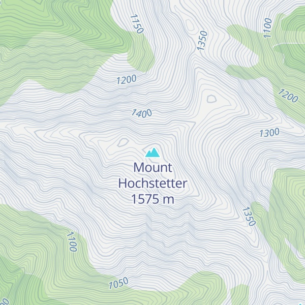 Map of Mount Hochstetter