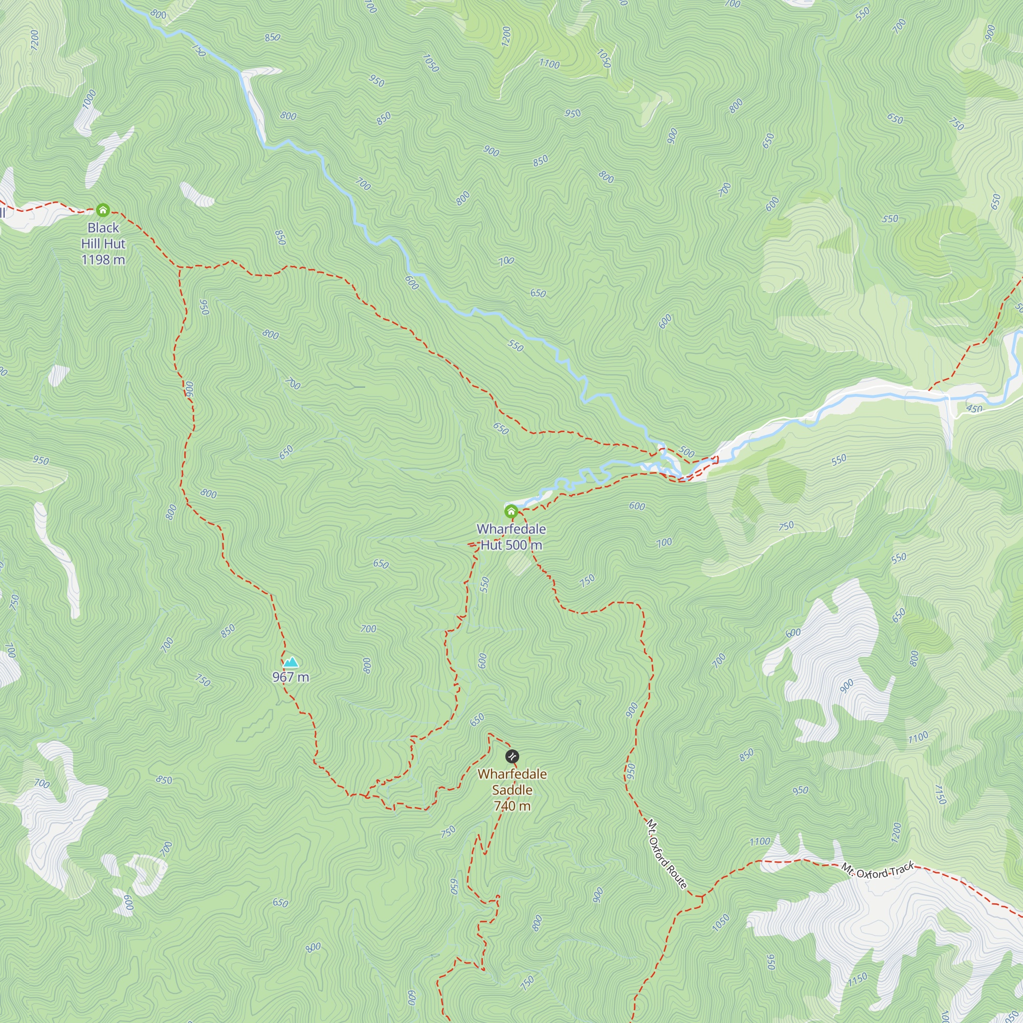 Wharfedale Hut map
