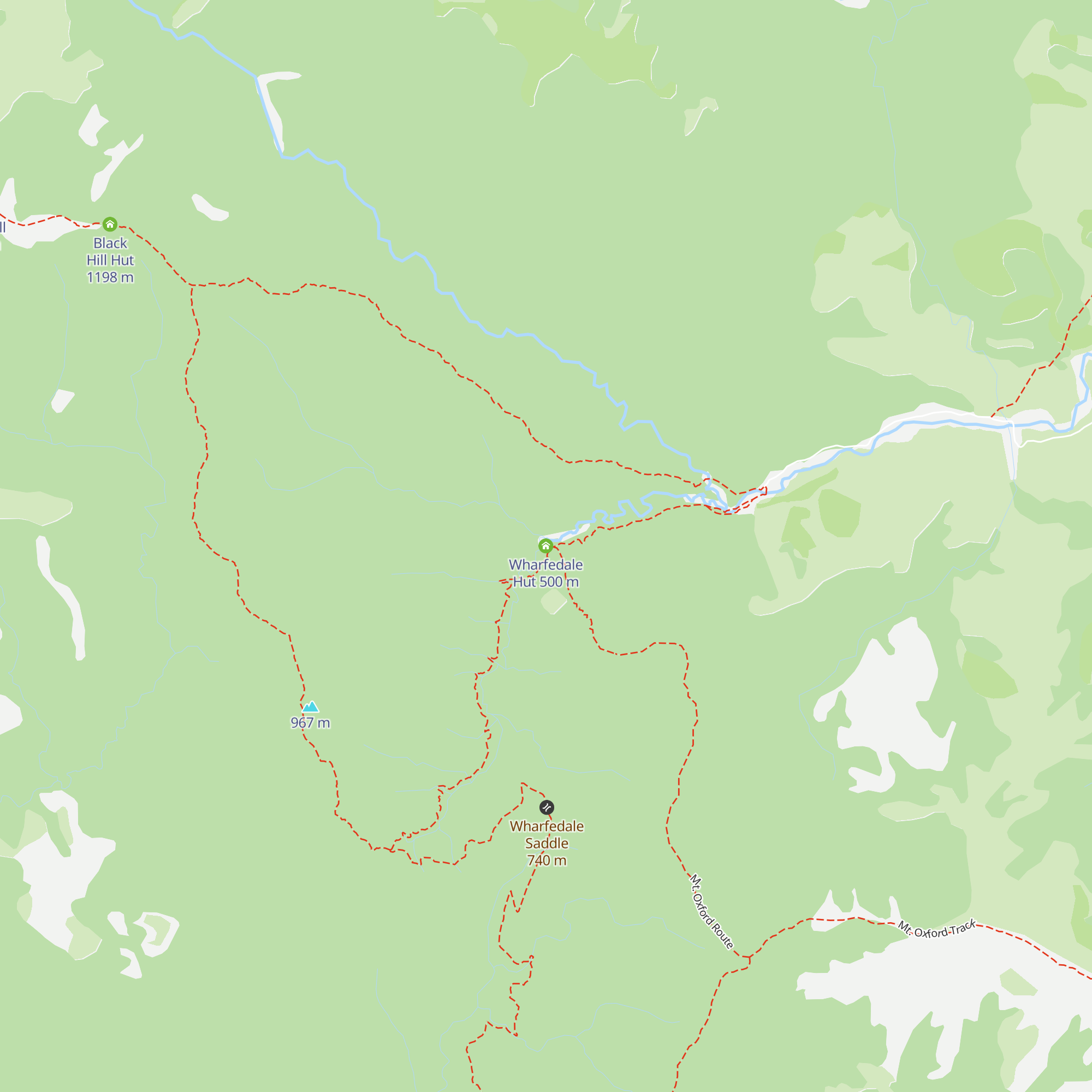 Wharfedale Hut map