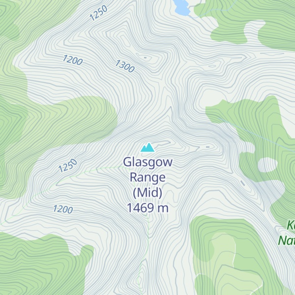 Map of Glasgow Range (Mid)