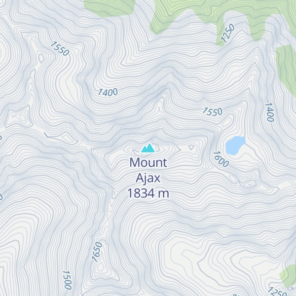 Map of Mount Ajax