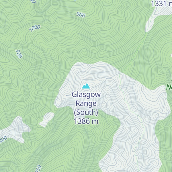 Map of Glasgow Range (South)