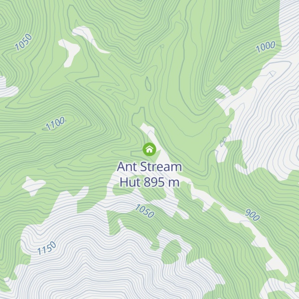Map of Ant Stream Hut