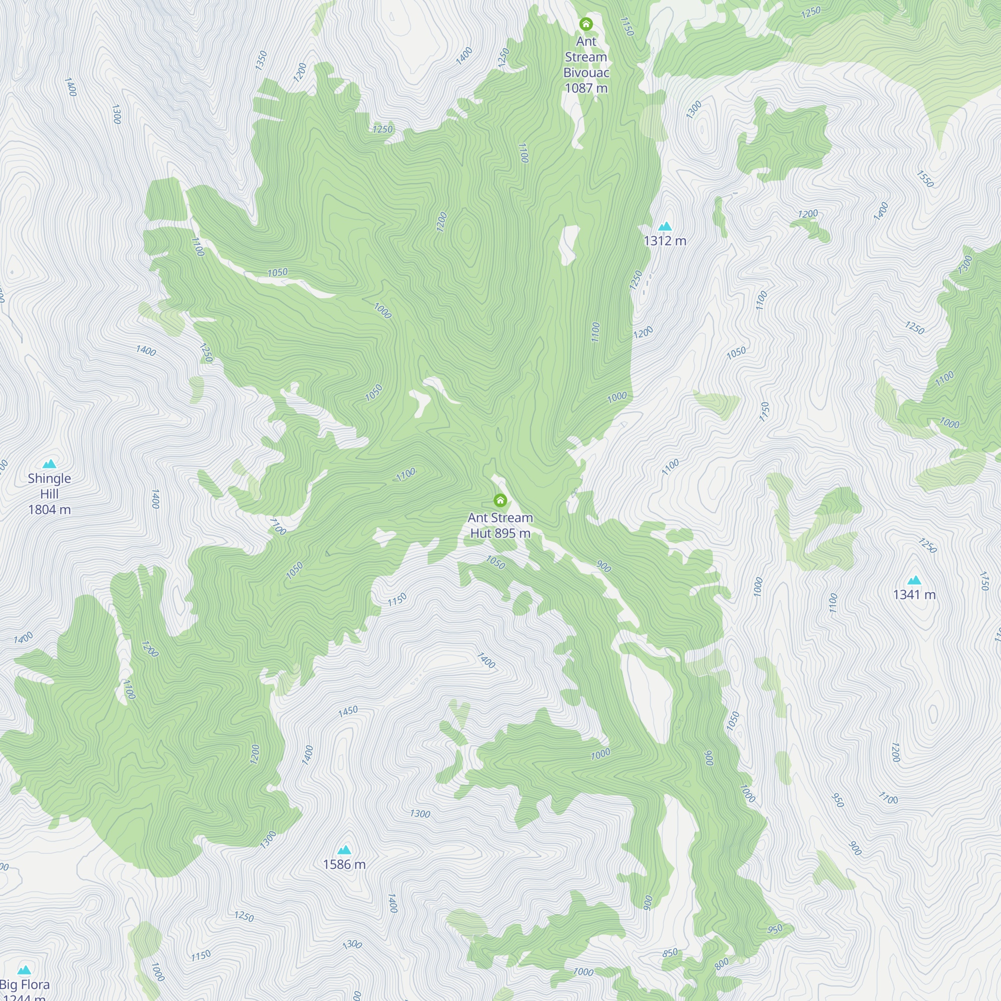 Ant Stream Hut map