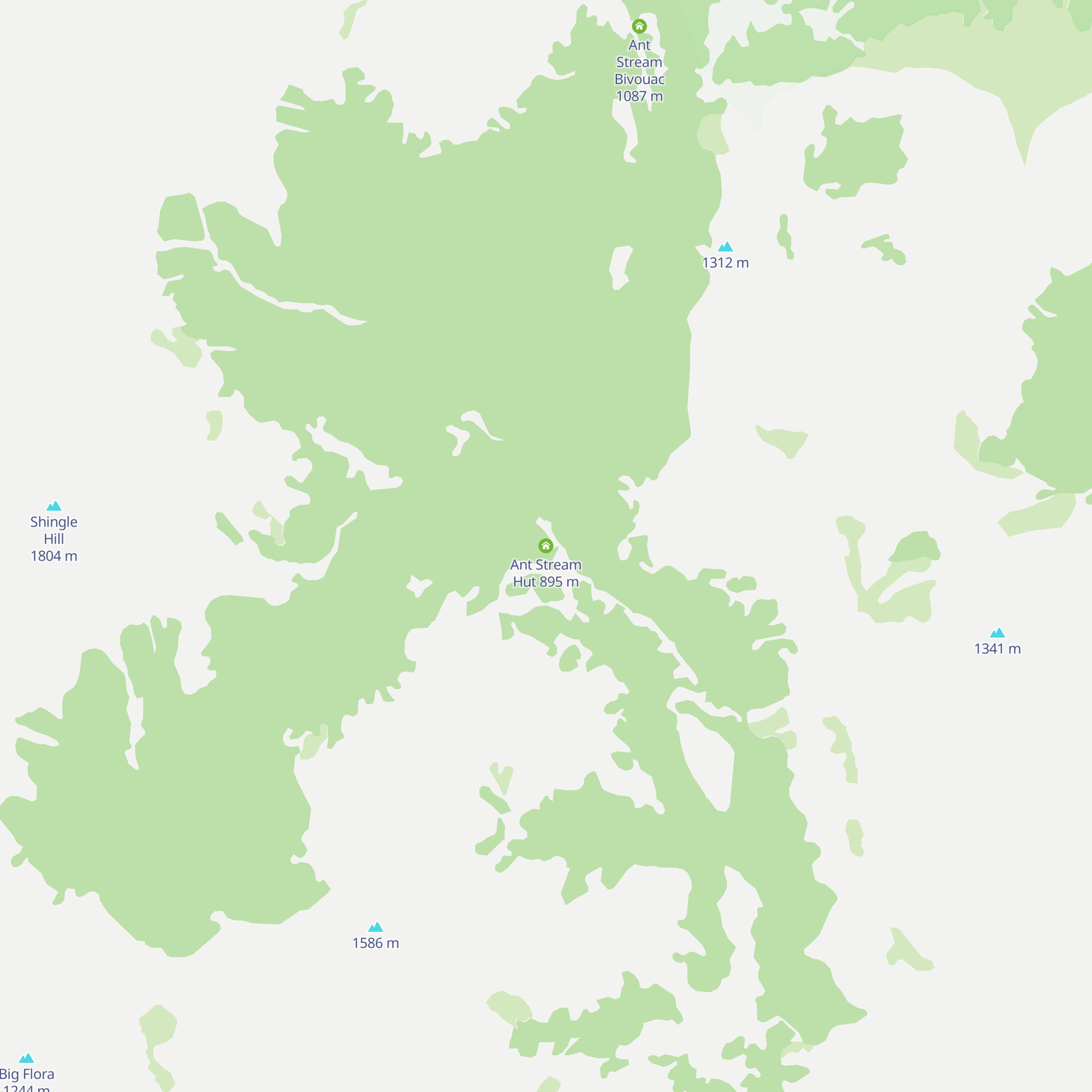 Ant Stream Hut map