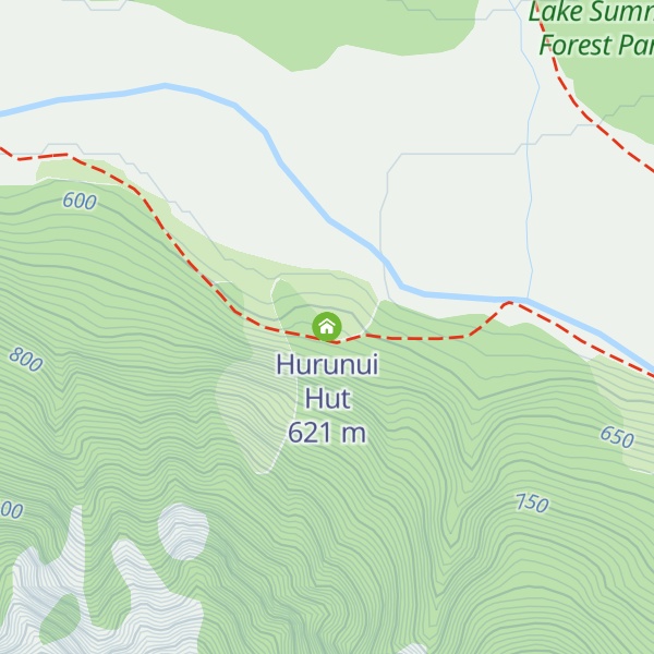 Map of Hurunui Hut