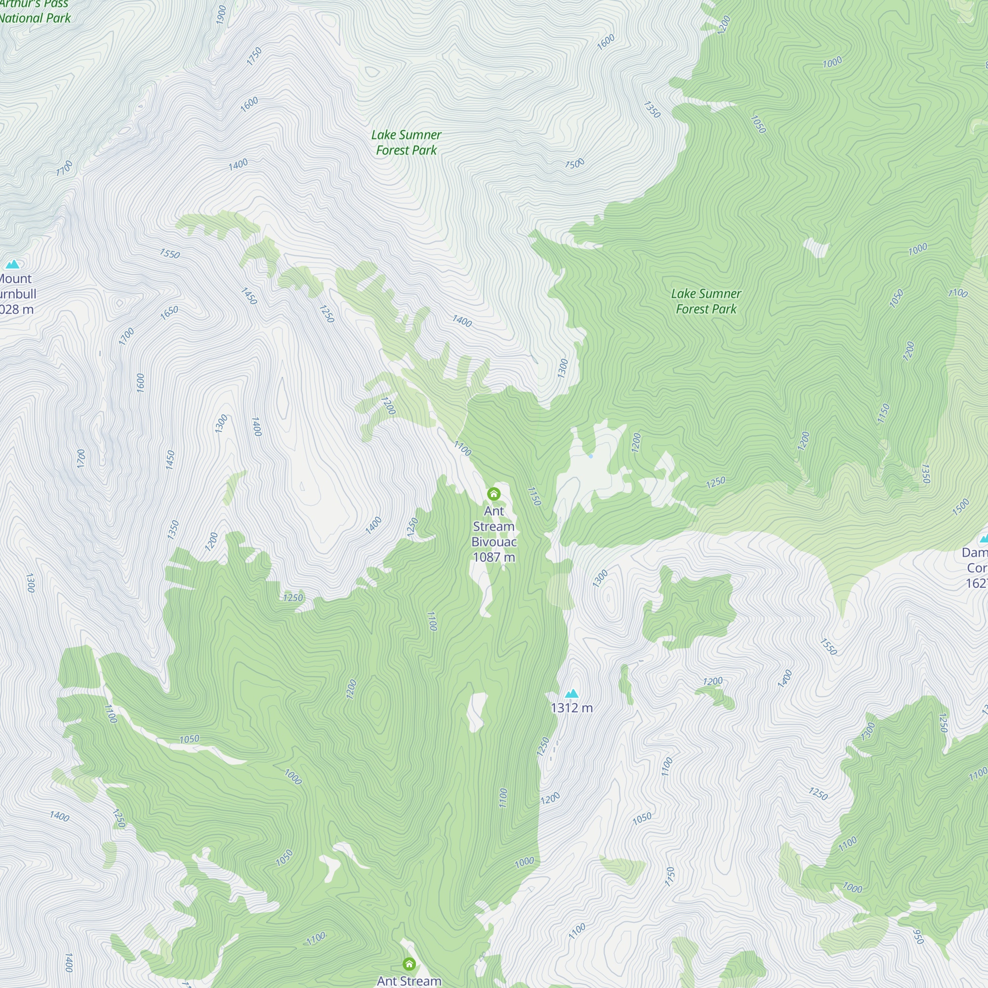 Ant Stream Bivouac map