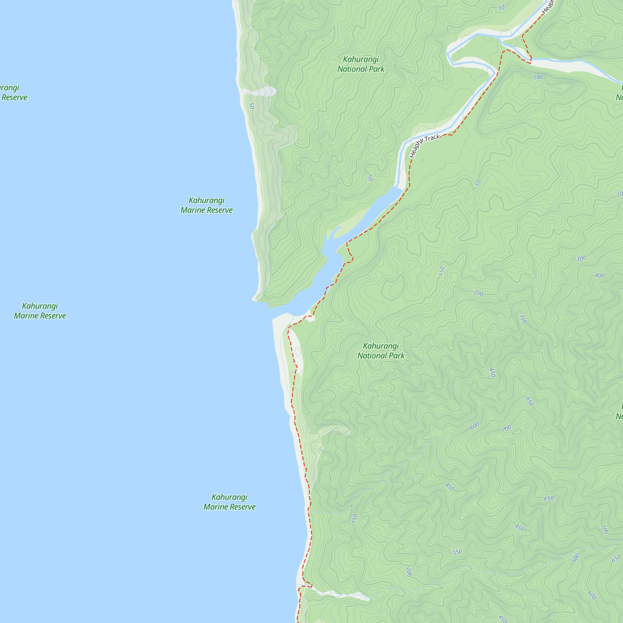 Heaphy Hut Warden's Quarters map