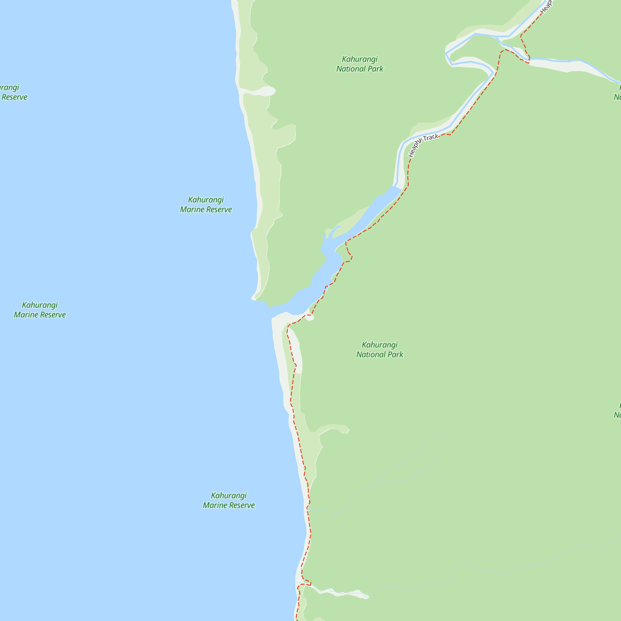 Heaphy Hut Warden's Quarters map