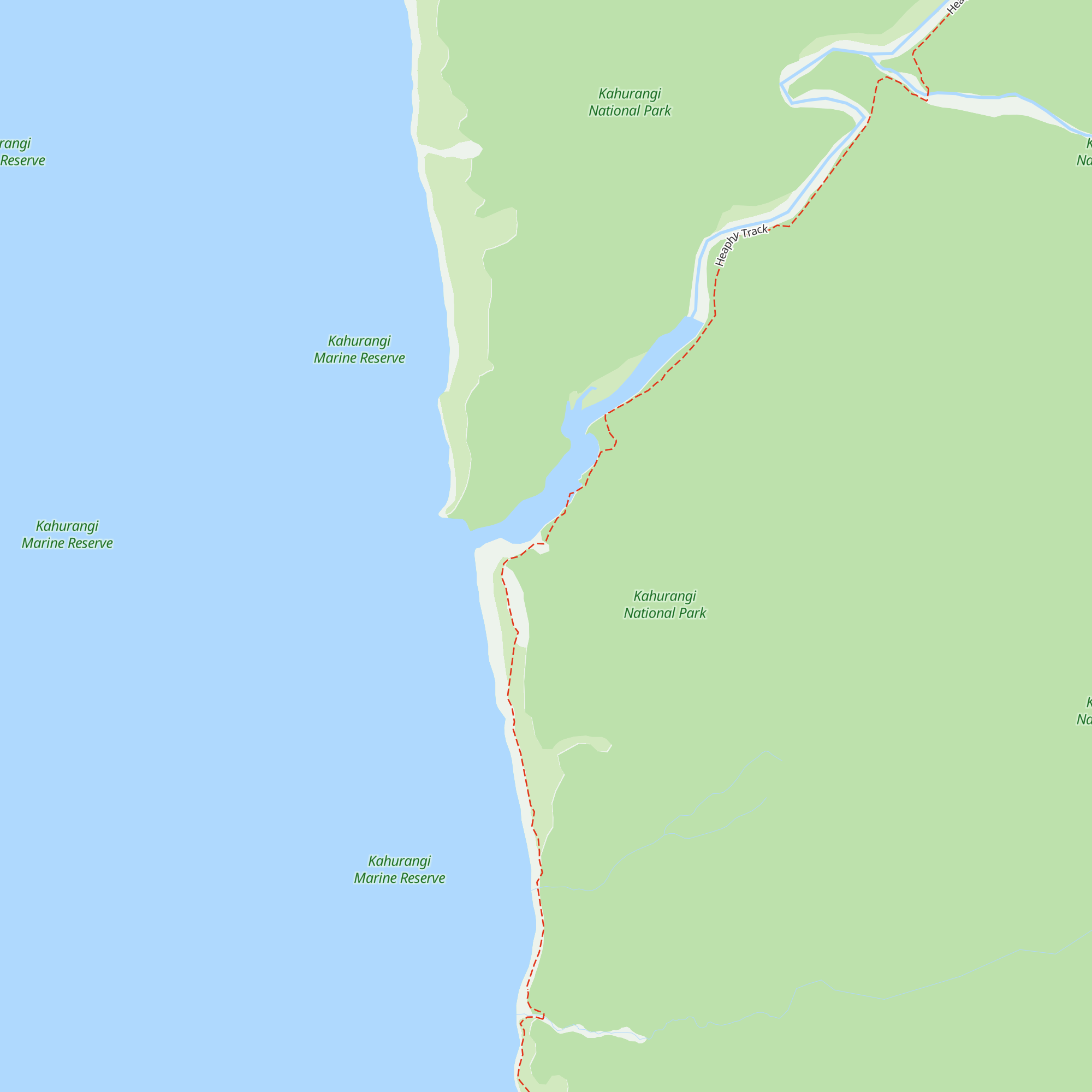 Heaphy Hut map