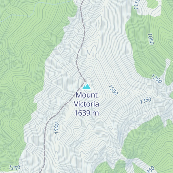 Map of Mount Victoria