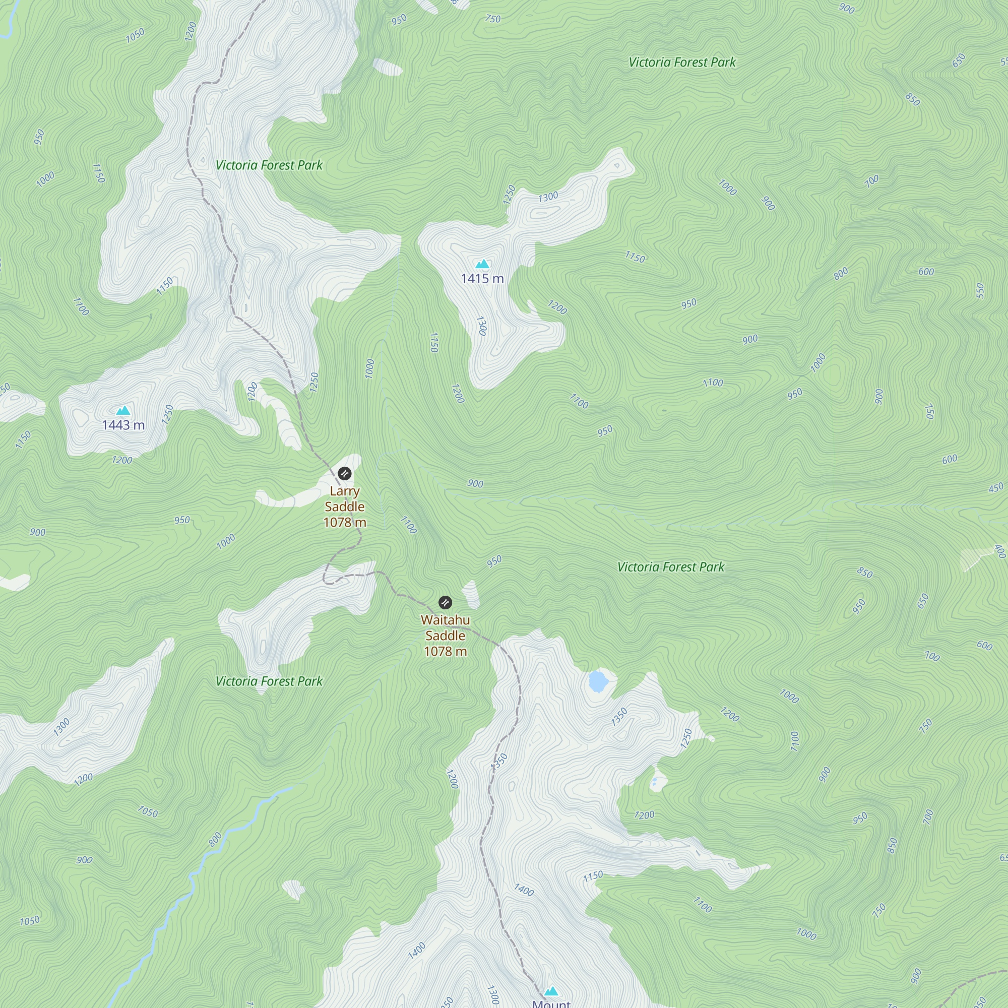 Wheel Creek Hut map