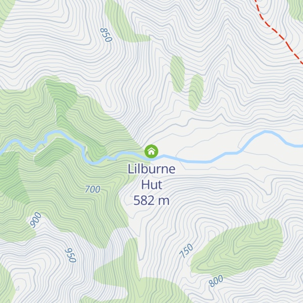 Map of Lilburne Hut