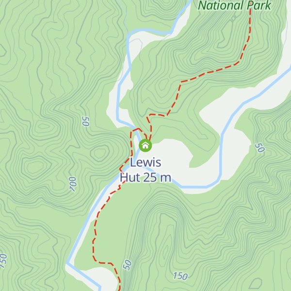 Map of Lewis Hut