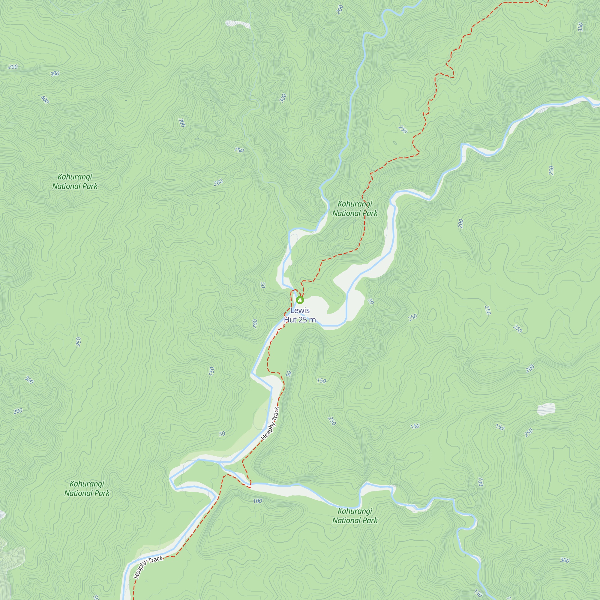 Lewis Hut map
