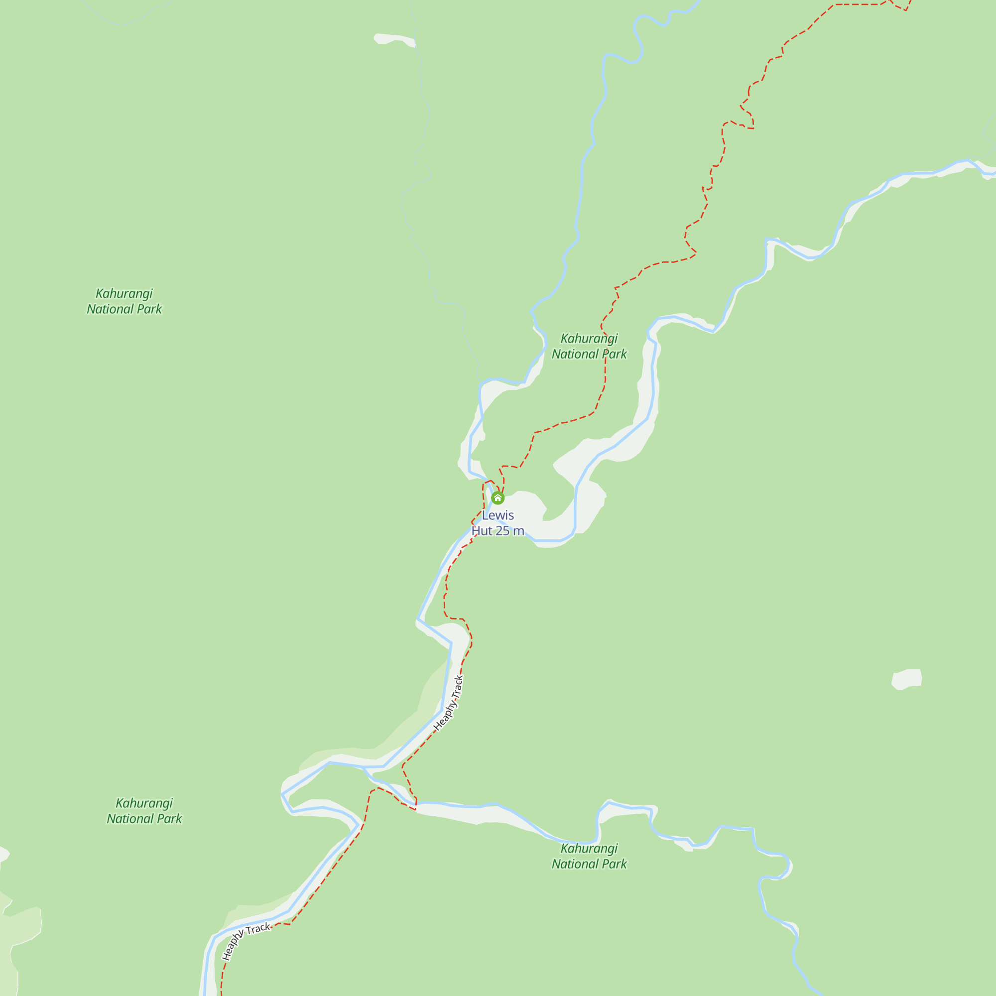 Lewis Hut map