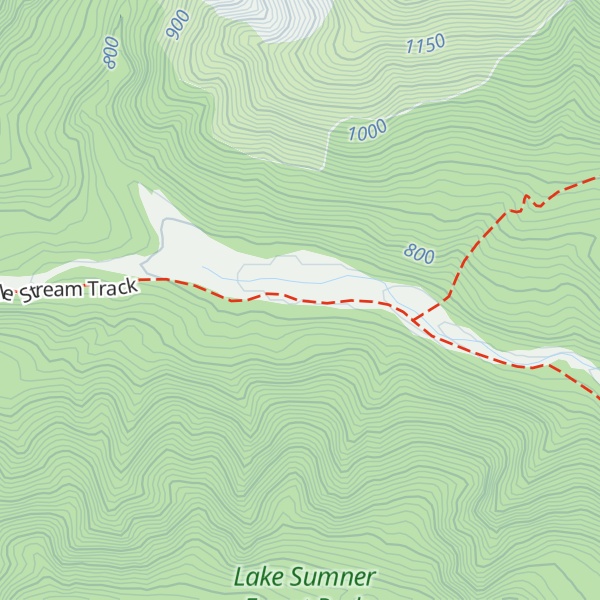 Map of Three Mile Stream Hut