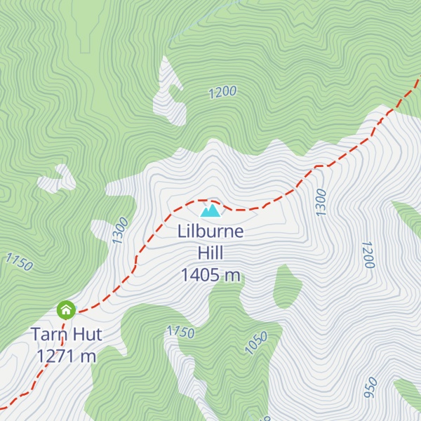Map of Lilburne Hill