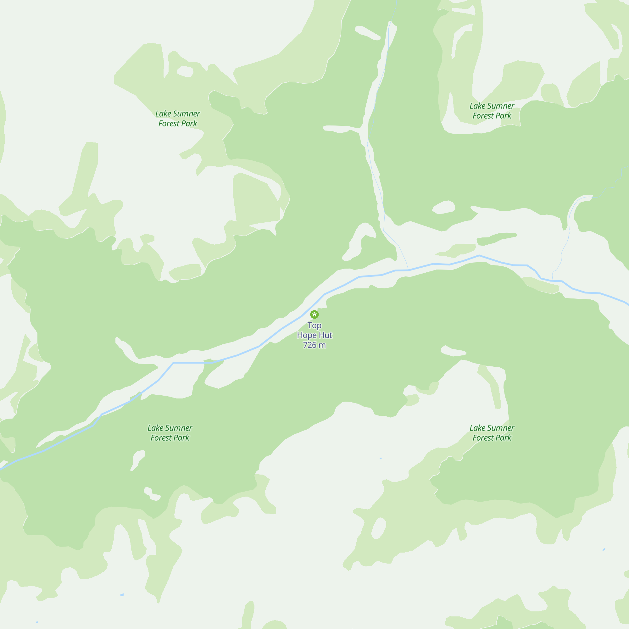 Top Hope Hut map