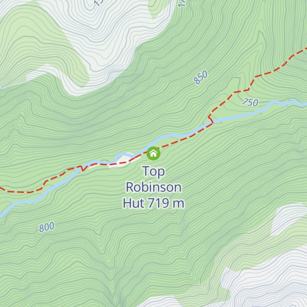 Map of Top Robinson Hut