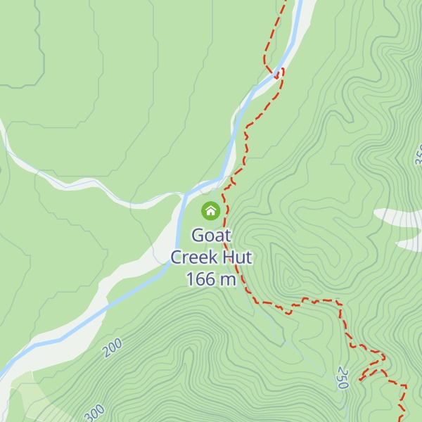 Map of Goat Creek Hut