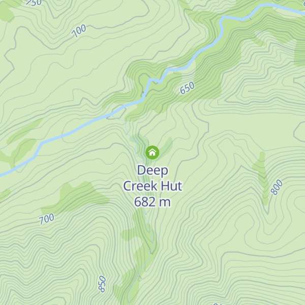Map of Deep Creek Hut