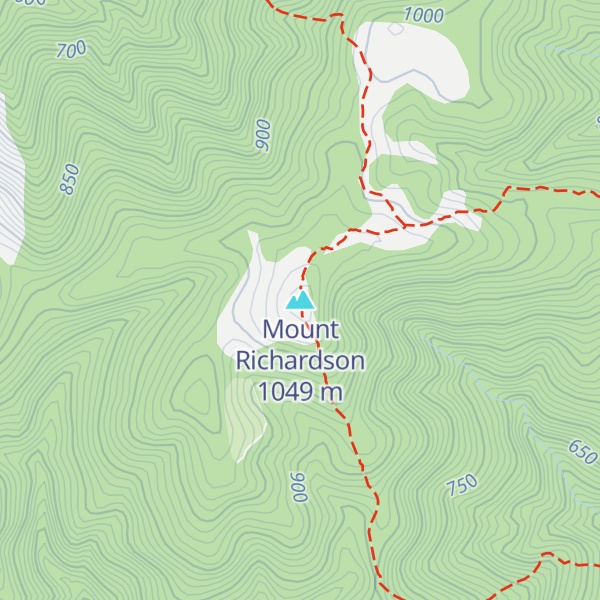Map of Mount Richardson