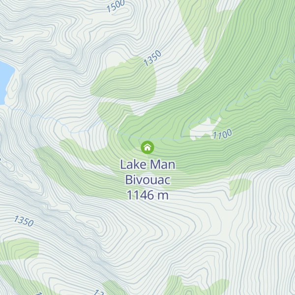 Map of Lake Man Bivouac