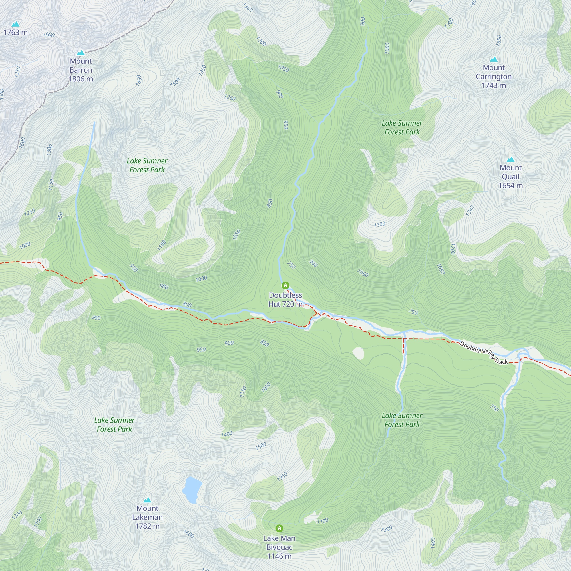 Doubtless Hut map