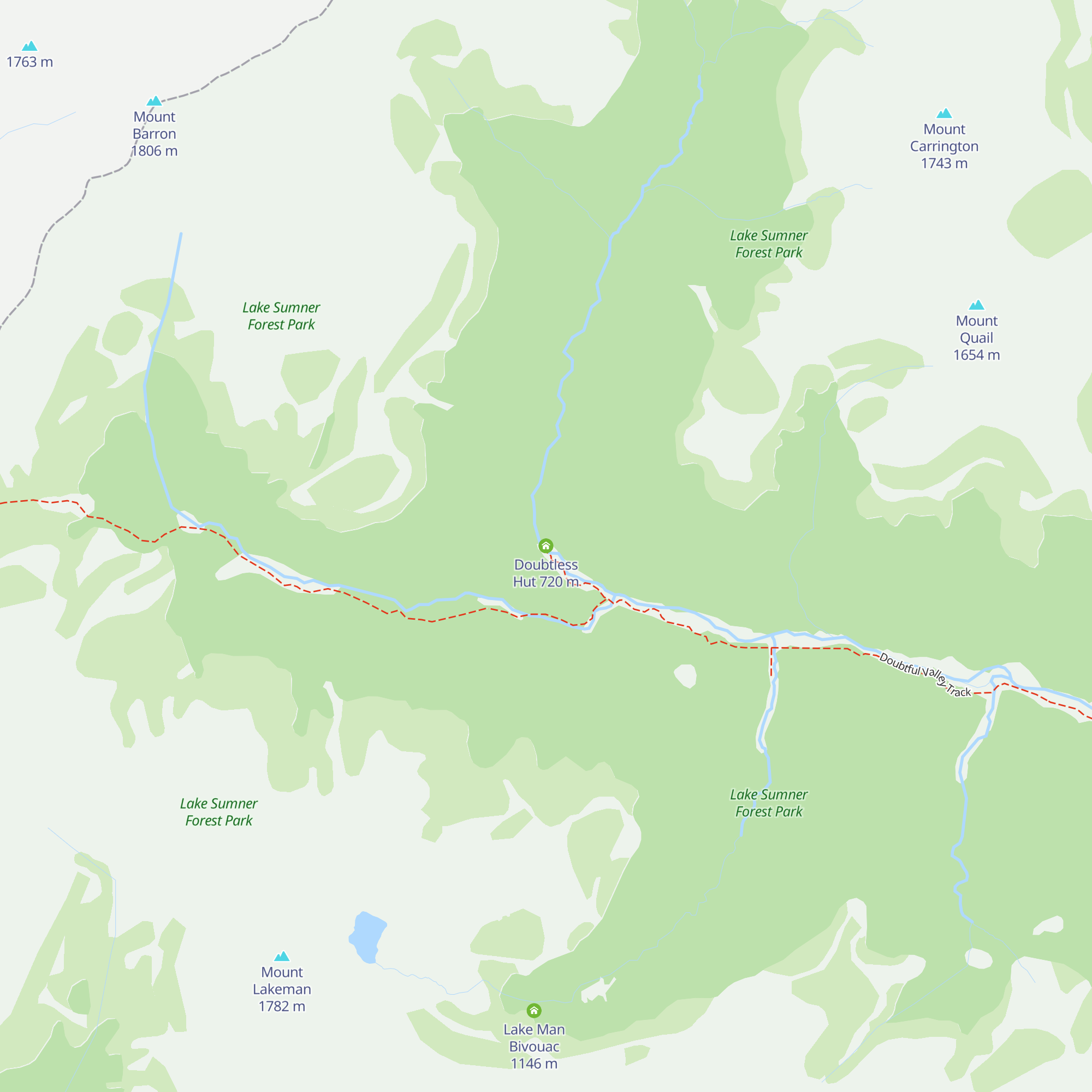 Doubtless Hut map