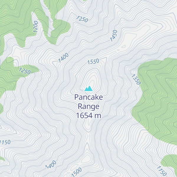 Map of Pancake Range