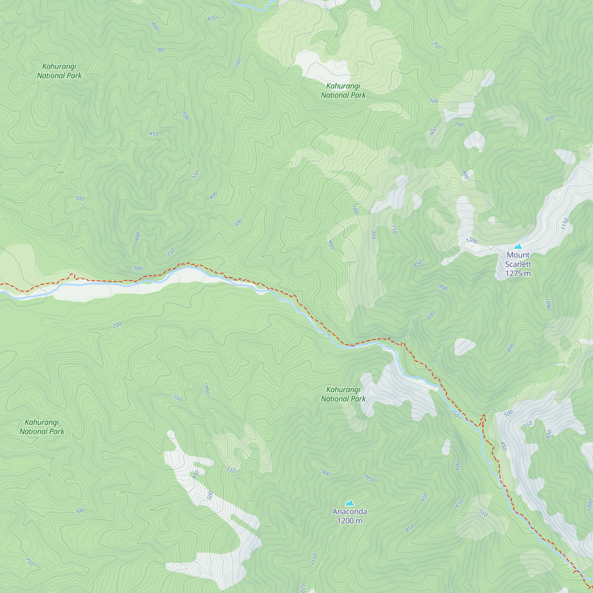 Belltown Manunui Hut map