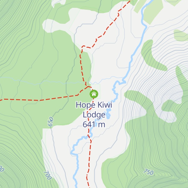 Map of Hope Kiwi Lodge