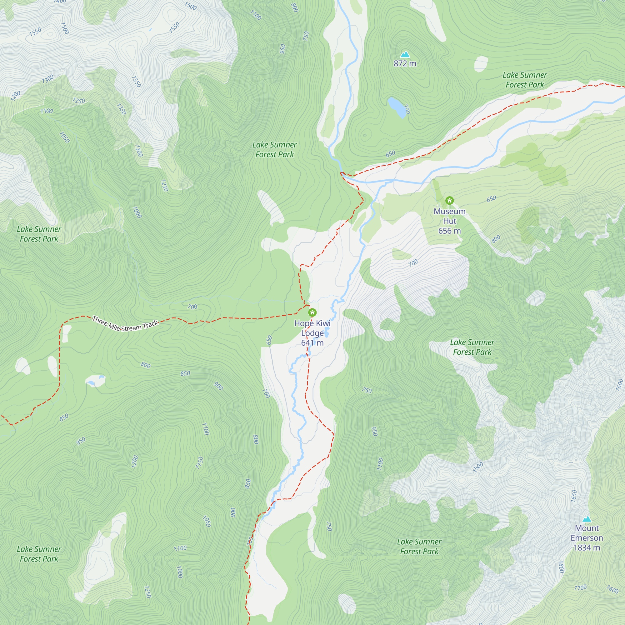 Hope Kiwi Lodge map