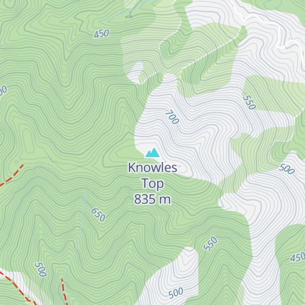 Map of Knowles Top