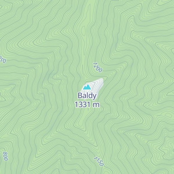 Map of Baldy