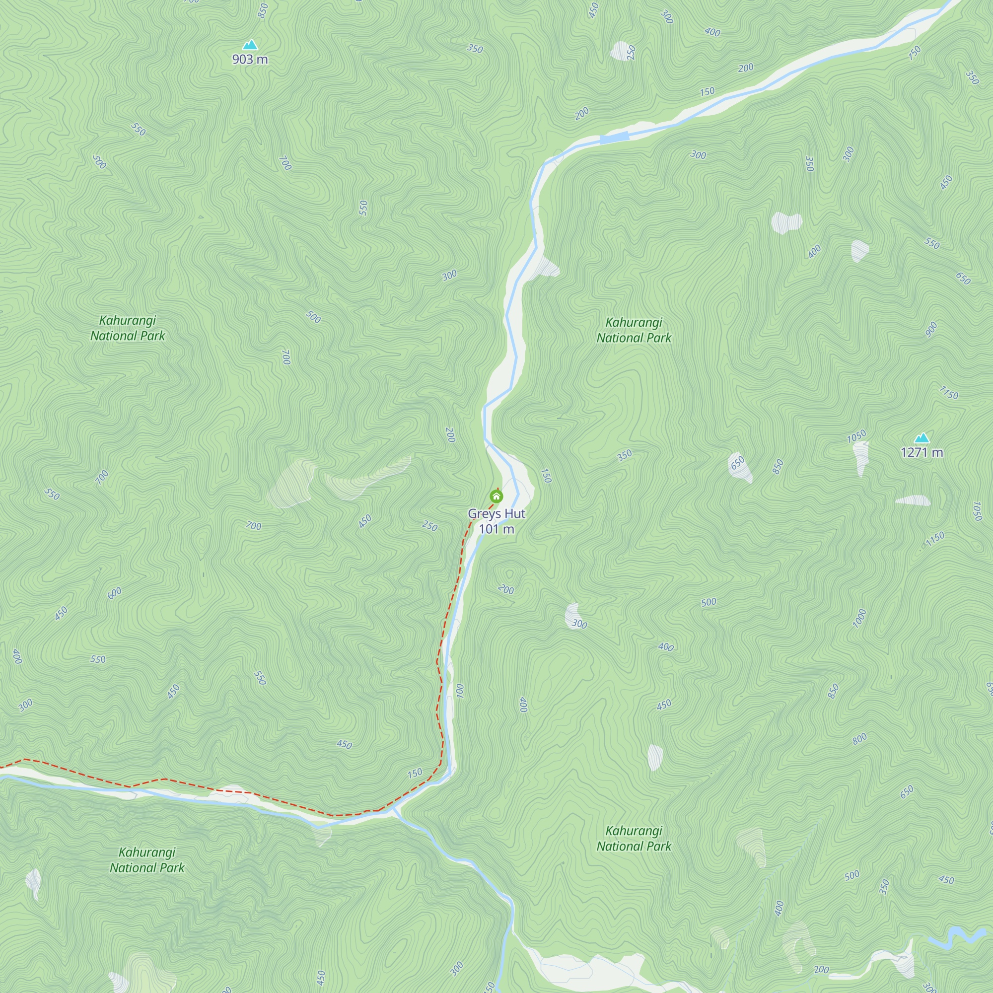 Greys Hut map